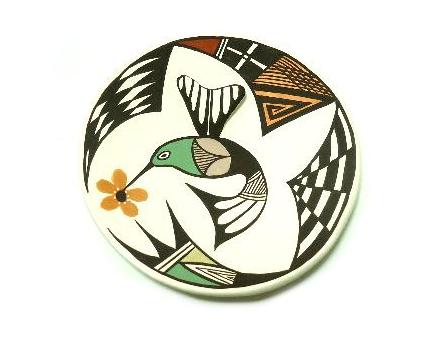 アメリカ・インディアンの陶器・壷 皿