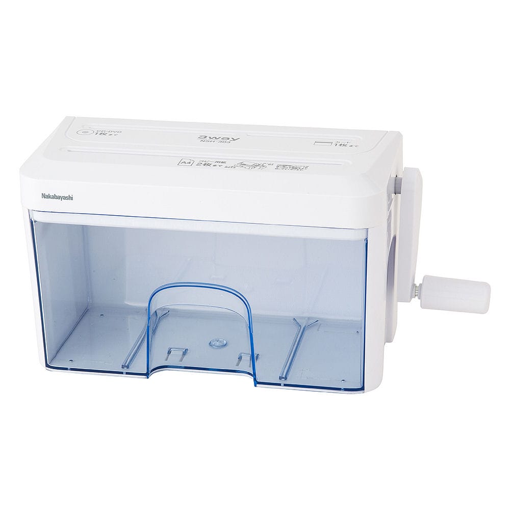 ナカバヤシ パーソナルシュレッダー クロスカット 最大裁断枚数18枚