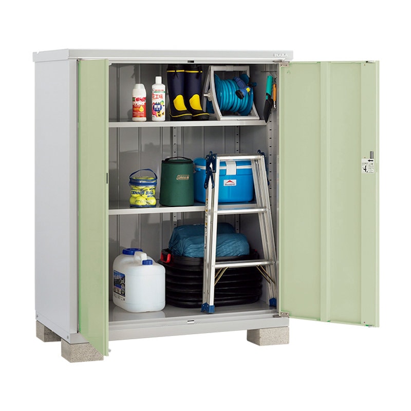 イナバ アイビーストッカーBJX－137D 全面棚 グレー 約幅1．4