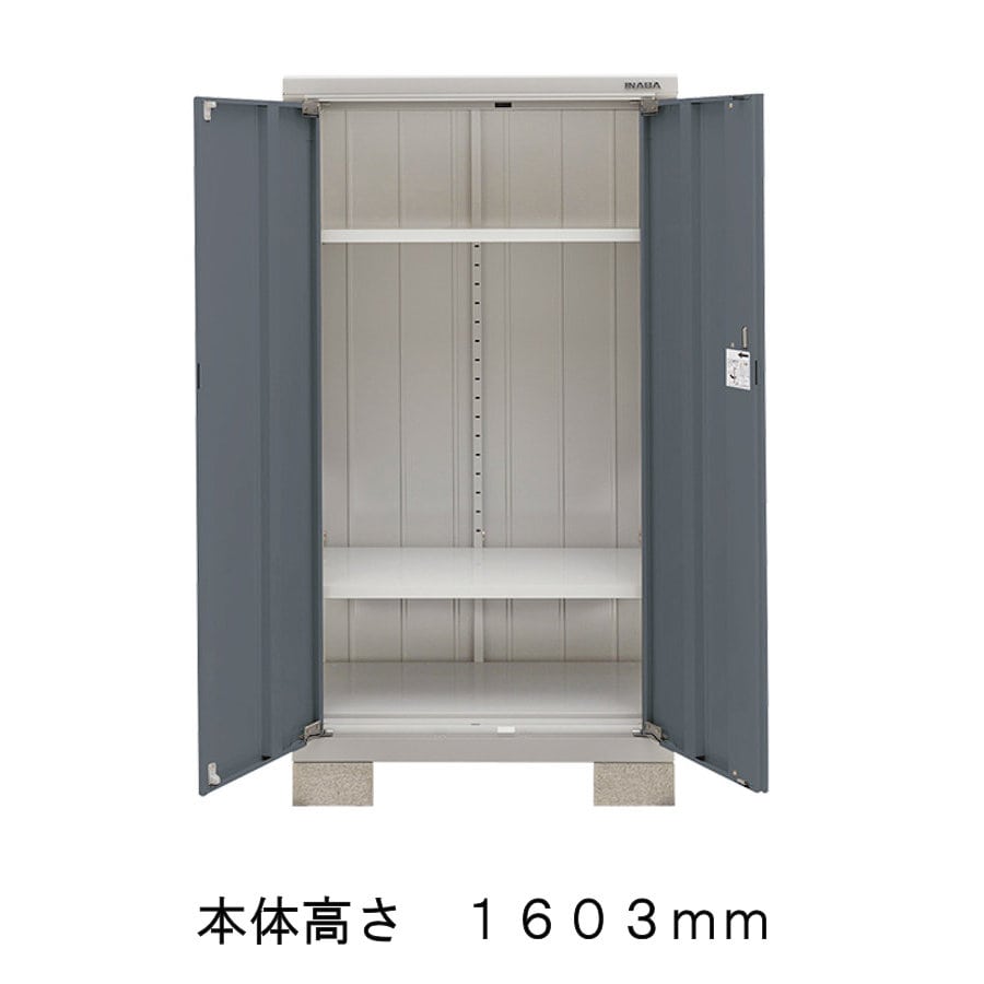 イナバ タイヤストッカーBJX－097DT シルバー 約幅0．9×奥行