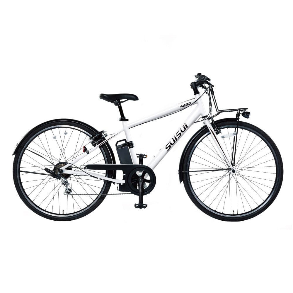 武田産業 電動アシスト自転車 700C クロスバイク ホワイト バイク