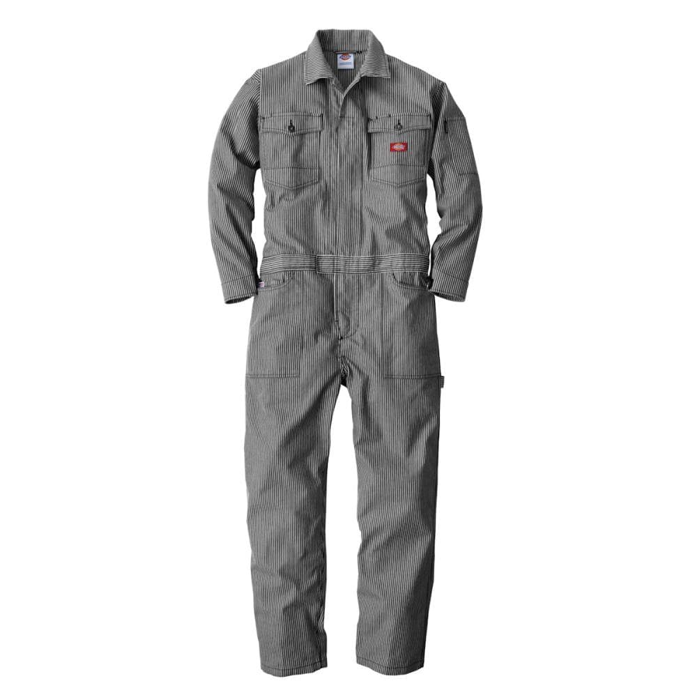 ディッキーズ ストレッチヒッコリー つなぎ ネイビー L D716 の