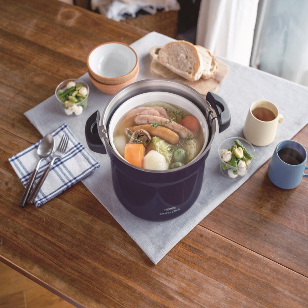 サーモス シャトルシェフ 4．3L ネイビー KBJ－4502 NVY