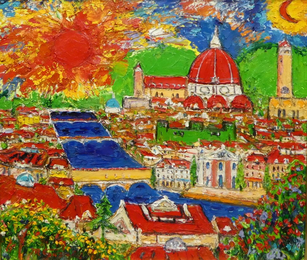 鈴木マサハル 『フィレンツェ』 [古美術こもれび] 骨董,掛軸,絵画の