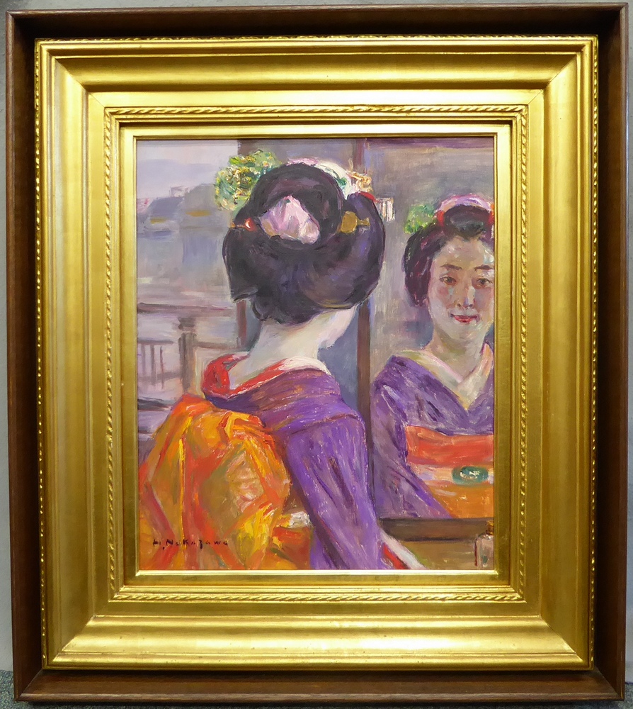 中沢弘光 『婦人像』 [古美術こもれび] 骨董,掛軸,絵画の買取と販売,名古屋