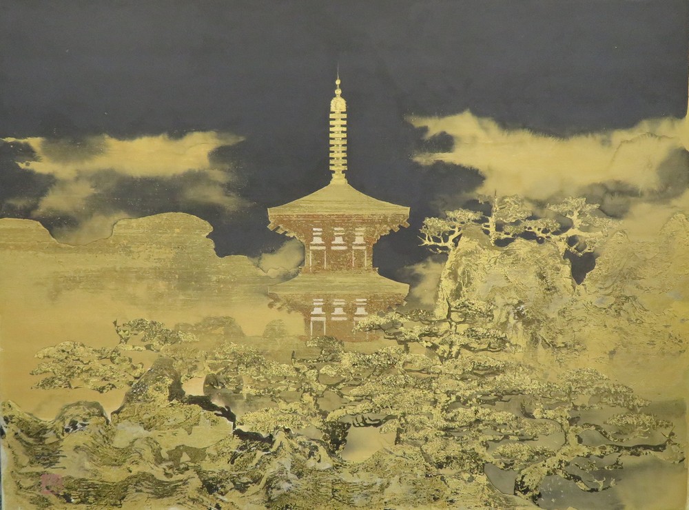 平川敏夫 『仙境塔韻』 [古美術こもれび] 骨董,掛軸,絵画の買取と販売