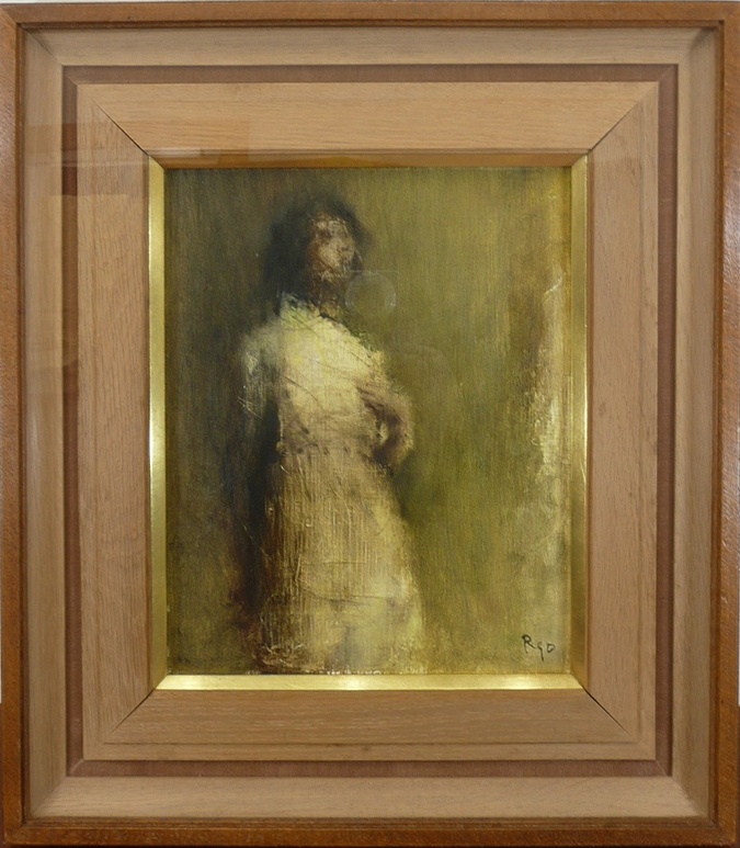 平野遼 『女性像』 [古美術こもれび] 骨董,掛軸,絵画の買取と販売,名古屋