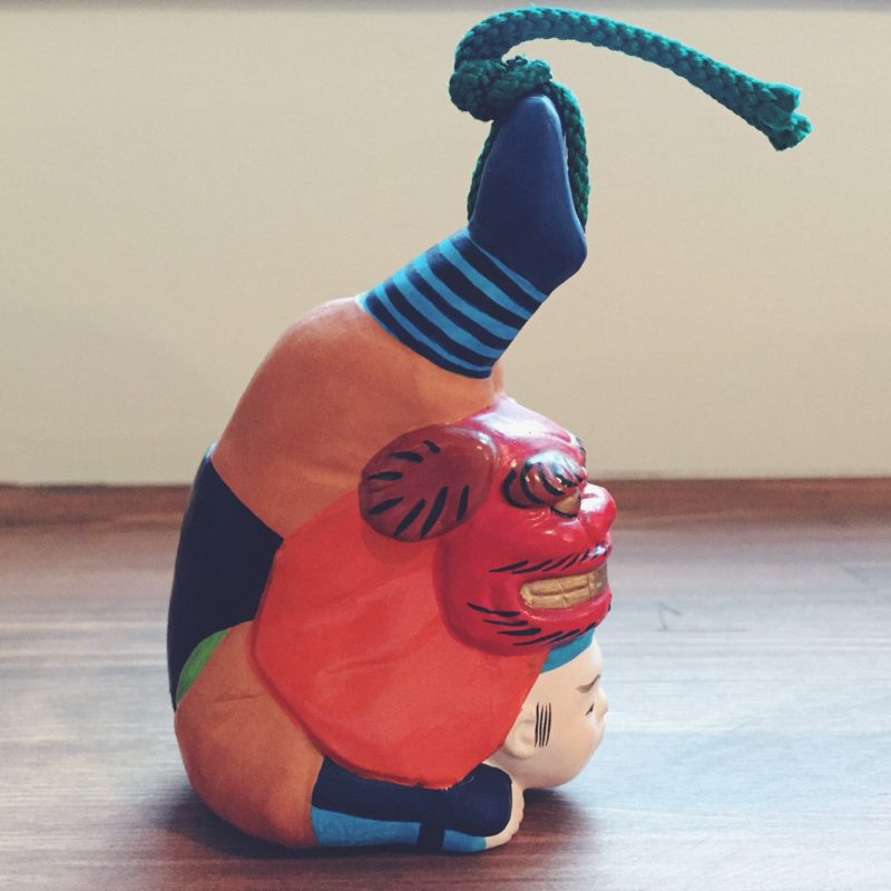 土鈴 角兵衛獅子・中ノ子勝美 ｜ 古型博多人形土鈴 ｜ 民芸・郷土人形