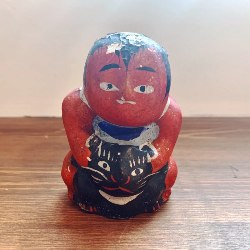 戦前の鴻巣の練り物 熊乗り金太郎 ｜ 埼玉・鴻巣人形・赤物 ｜ 民芸