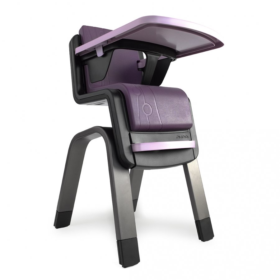 nuna ハイチェアzaaz 5点式（Black Plum/ブラック&パープル