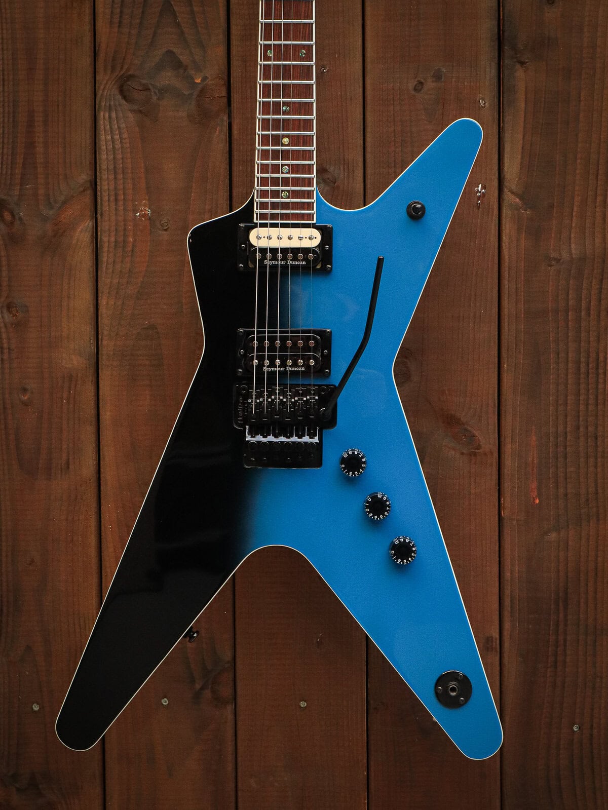 Dean ML 79 Floyd Duncans Blue Black Fade - Kauffmann's Guitar Store