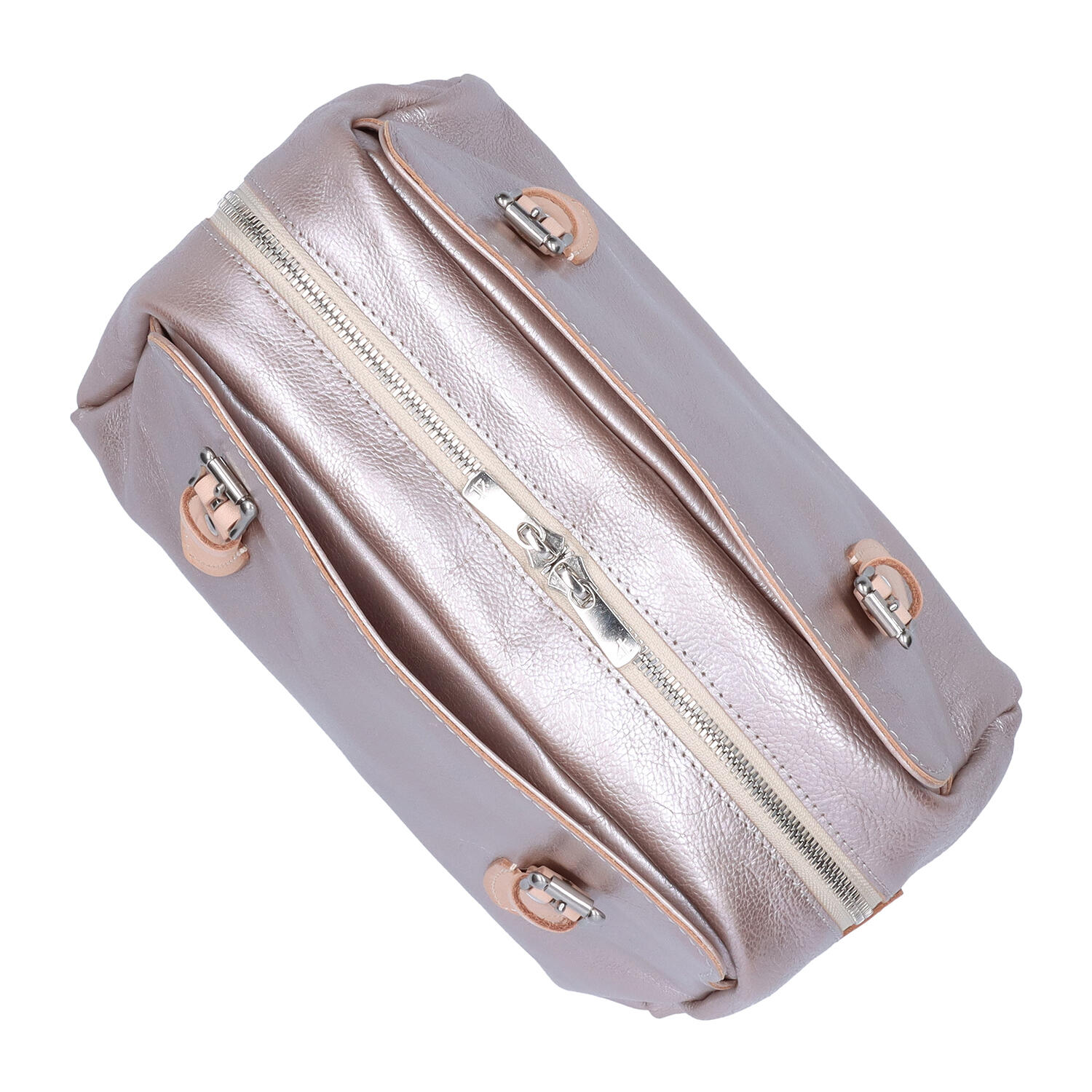 シルバー ヌメ革 牛革 ボストンバッグ | 株式会社 三竹産業 | Japan