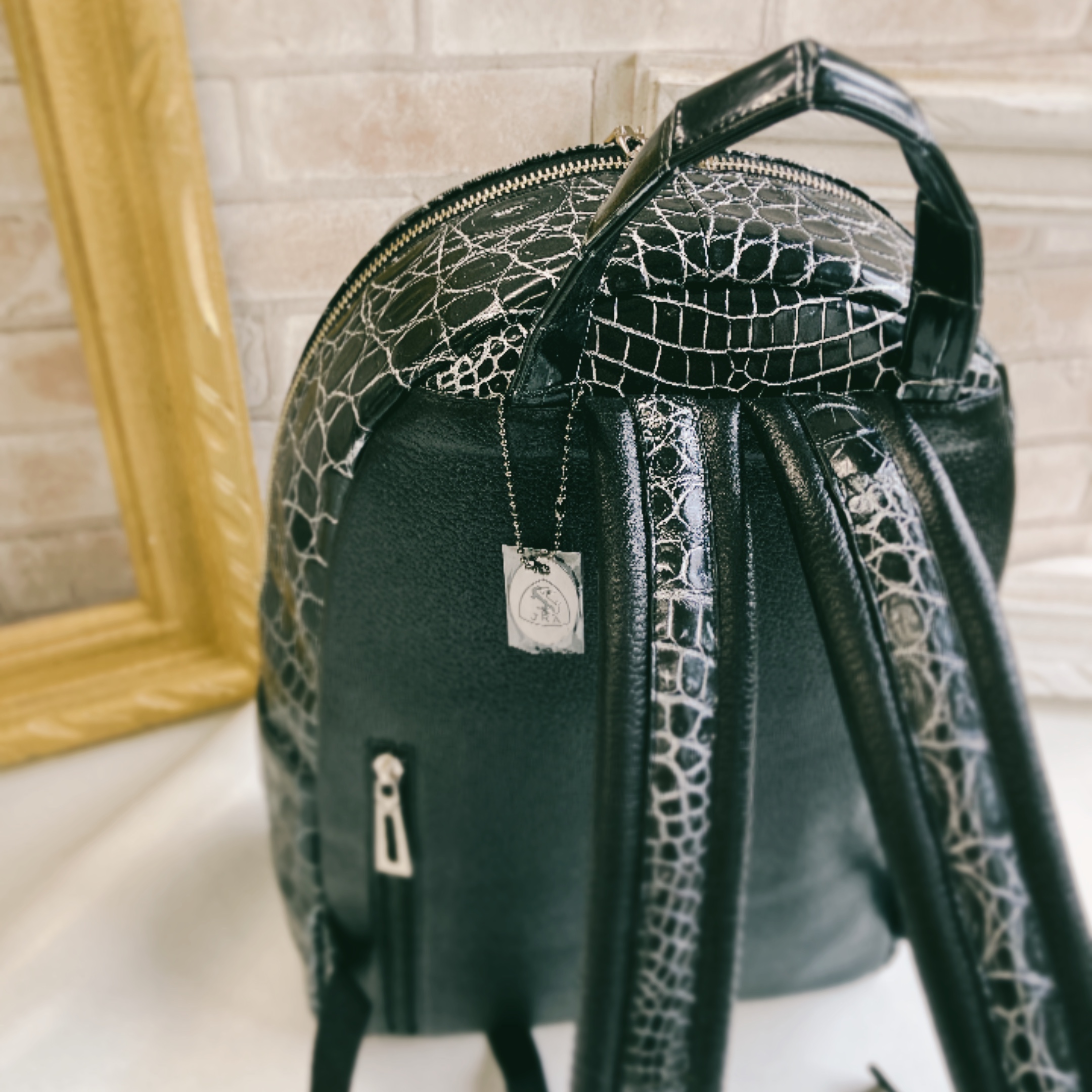 カワノバッグ / 【日本製】 センター取り 一点物 クロコダイル