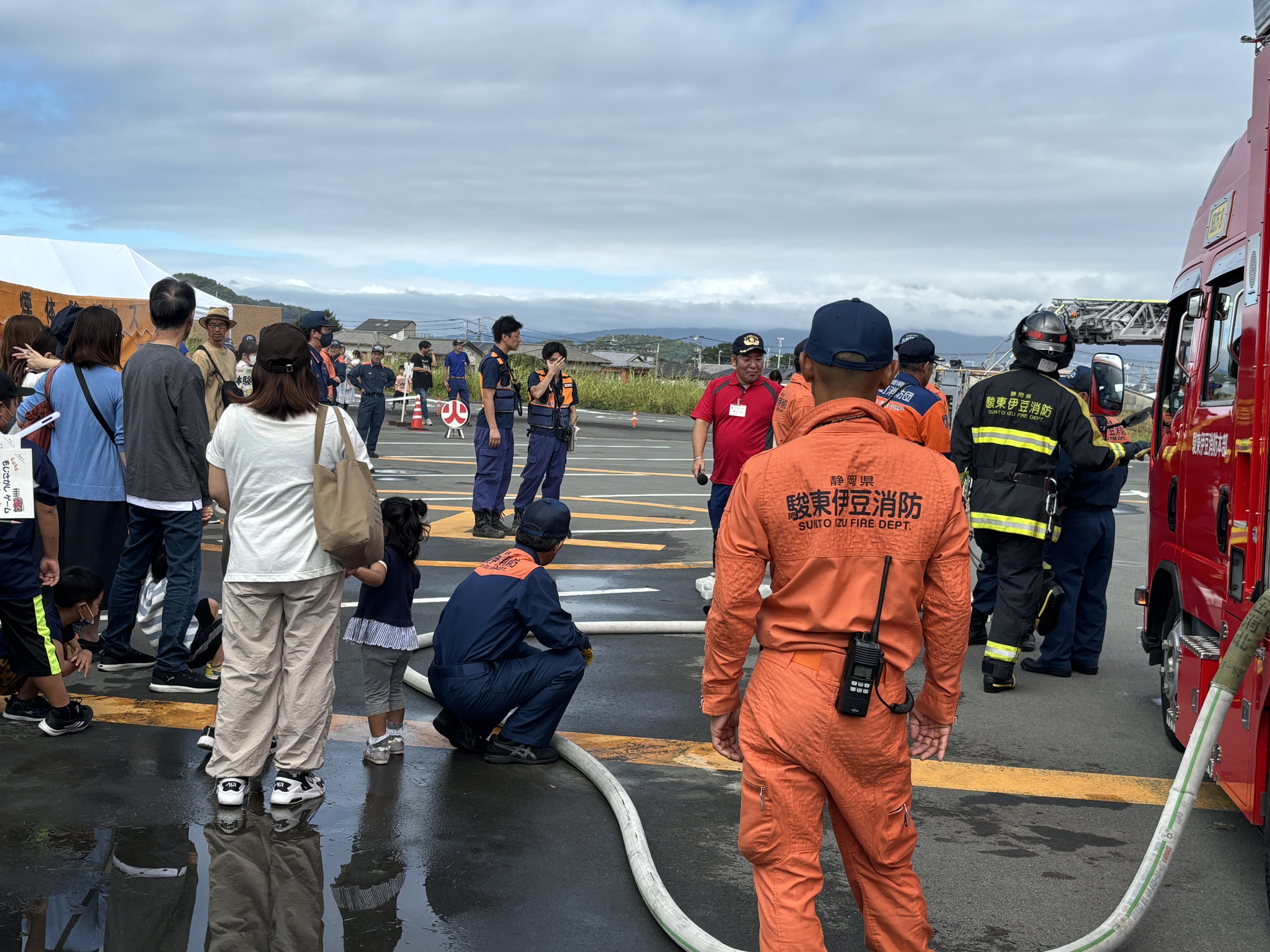 10/6(日) 消防防災フェア開催いたしました。 - 川の駅 伊豆