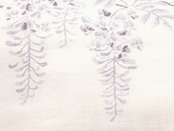 重要無形文化財本場越後上布 藤の花の絵絣訪問着仮絵羽 鈴木苧紡庵作