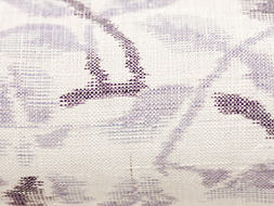 重要無形文化財本場越後上布 藤の花の絵絣訪問着仮絵羽 鈴木苧紡庵作