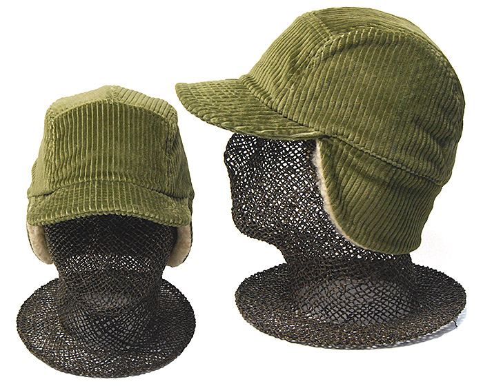 cableami(ケーブルアミ) 耳当て付きコーデュロイキャップ 5w Coduroy