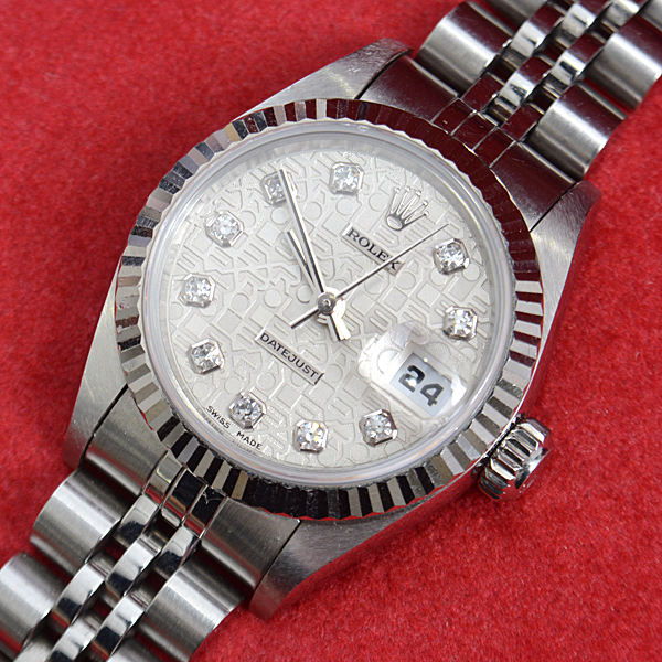 ロレックス ROLEX デイトジャスト 10Pダイヤ コンピューター文字盤 T番