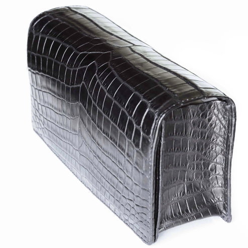 ナイルクロコダイル革 500万円用 長財布 本無双仕立て | 手染め