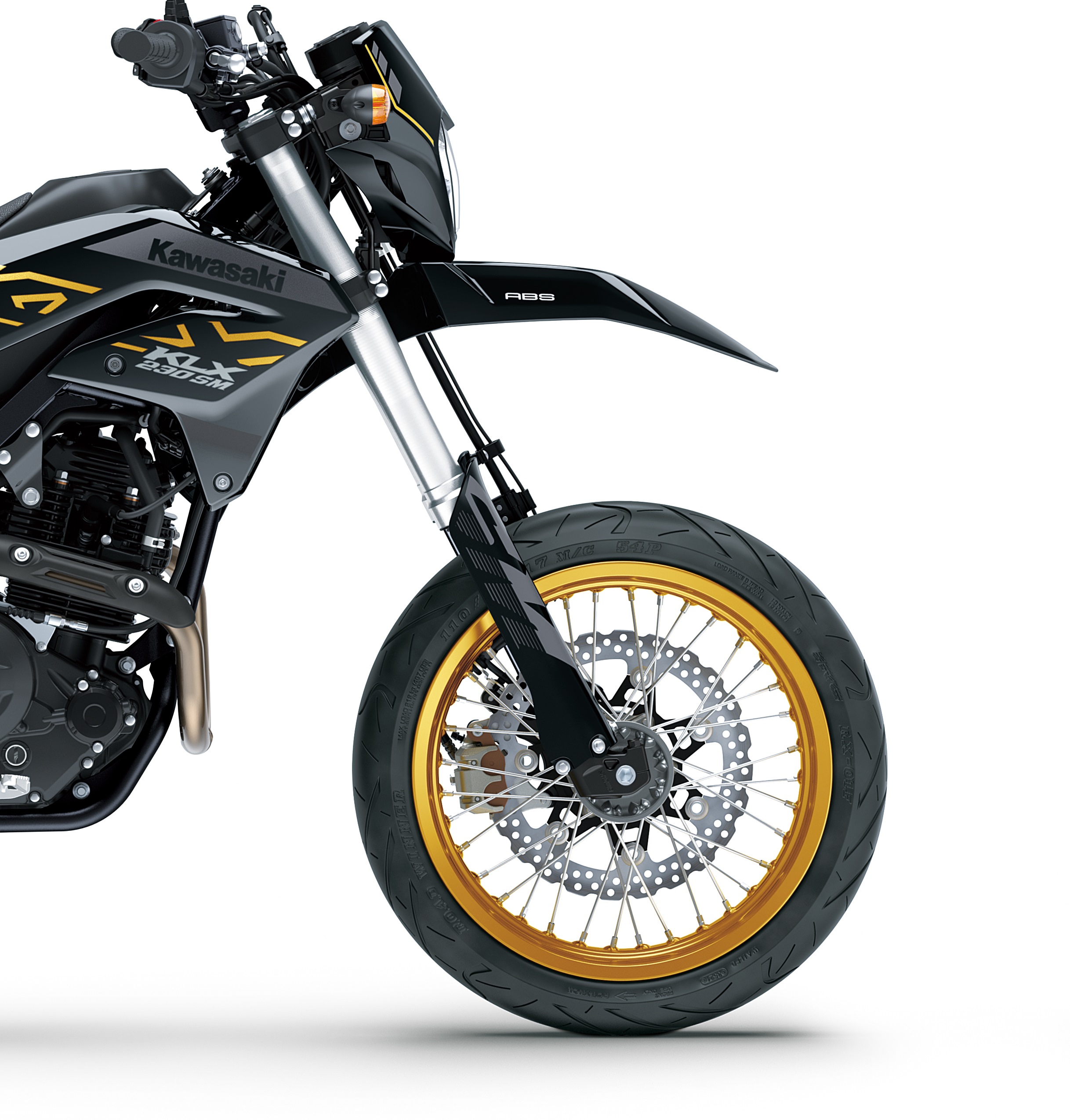 KLX230SM] ストリートを軽快に駆け抜けるスーパーモトモデル「KLX230SM