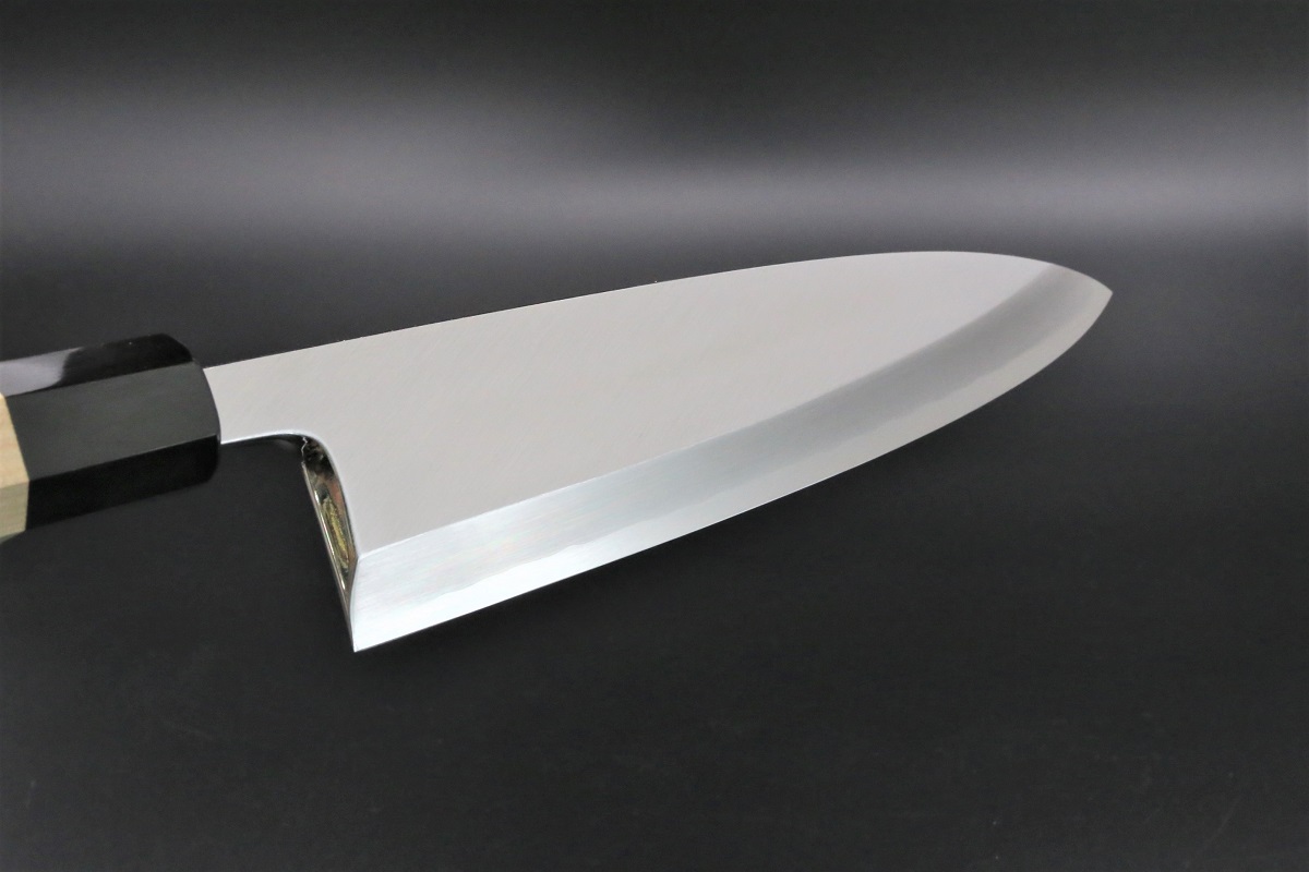 相出刃 銀三 210mm 鍛造 霞仕上 鞘付き-歌舞伎ナイフ