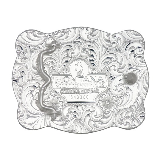 バックル モンタナシルバー ウエスタンバックル ベルト 馬 ホース