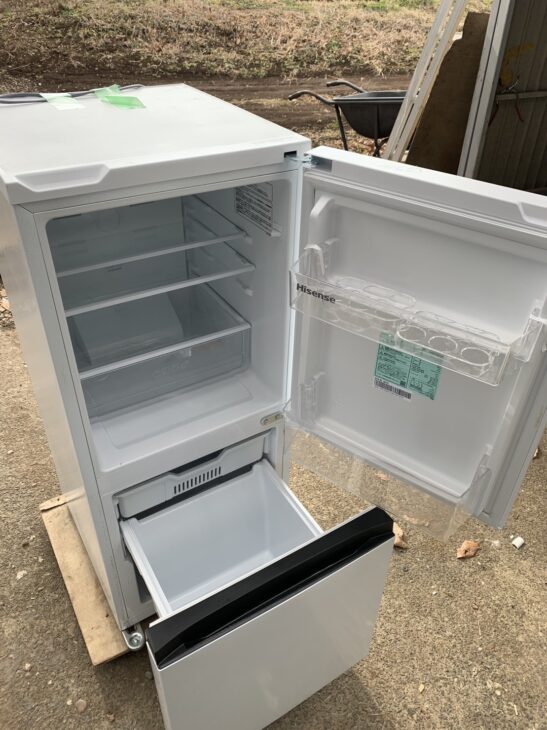2024年製！Hisense 2ドア冷蔵庫 HR-D13E3W【高価買取】出張で龍ヶ崎市