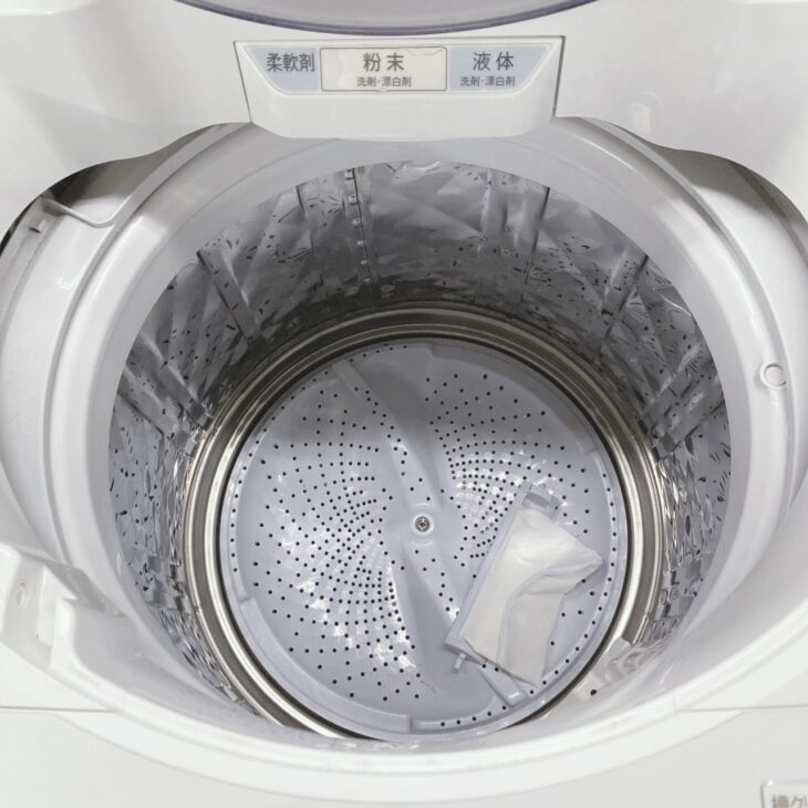 東京都八王子市にてSHARP 全自動洗濯機 ES-GV8E-W 2021年製 使用感あり