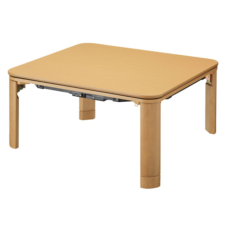 フラットヒーター折れ脚こたつ Flat Mollis(フラットモリス) 75x75cm 2