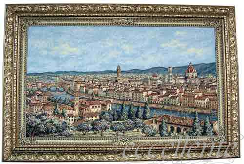 イタリア製ゴブラン織額絵