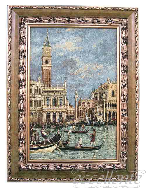 イタリア製ゴブラン織額絵