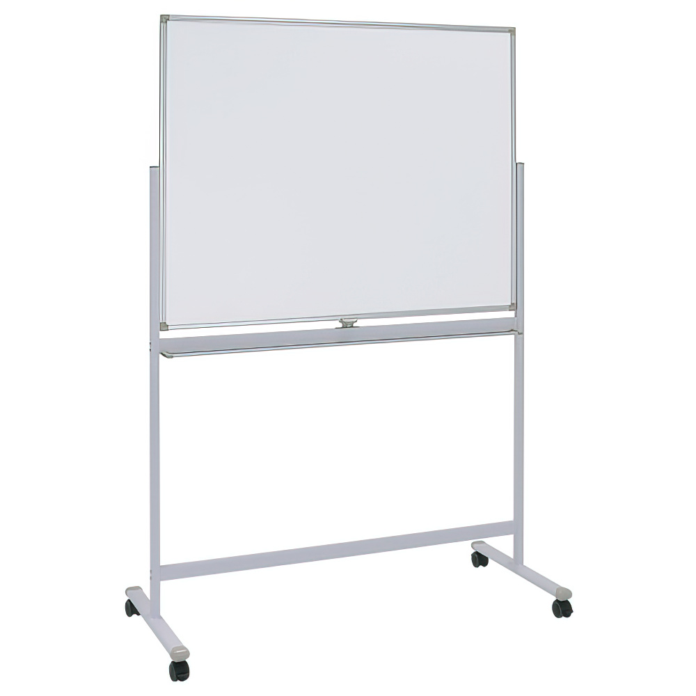 両面脚付きホーロー板面ホワイトボード 無地 幅1200 高さ905 WHR-1290