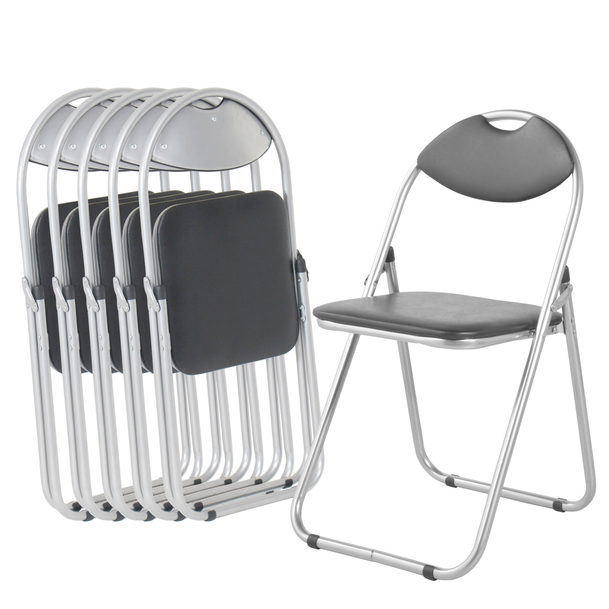 折りたたみ椅子 ベーシックタイプ 幅445 奥行435 高さ795 パイプ椅子