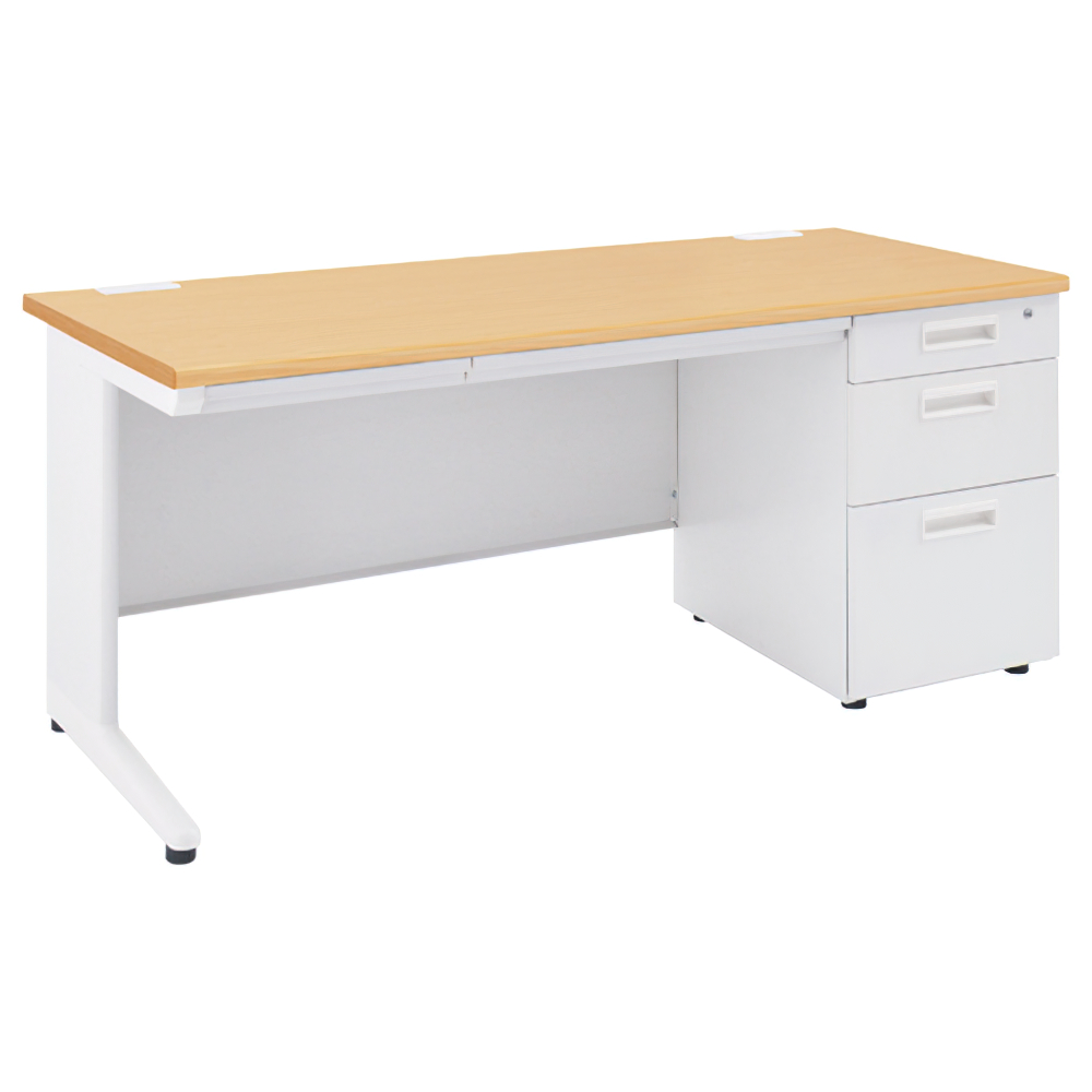 事務用ナチュラル片袖机 幅1400 奥行700 高さ700 KDN-147S 通販