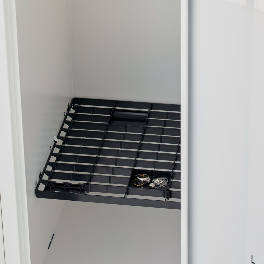 8人用シンプル4段型スチールロッカー 幅900 奥行515 高さ1790 LKA-W8W