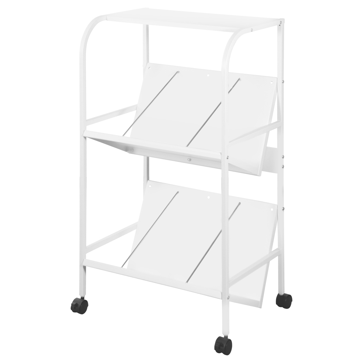 高耐荷重傾斜2段ファイルワゴン 幅715 奥行395 高さ773 TKM-FW2HL 通販