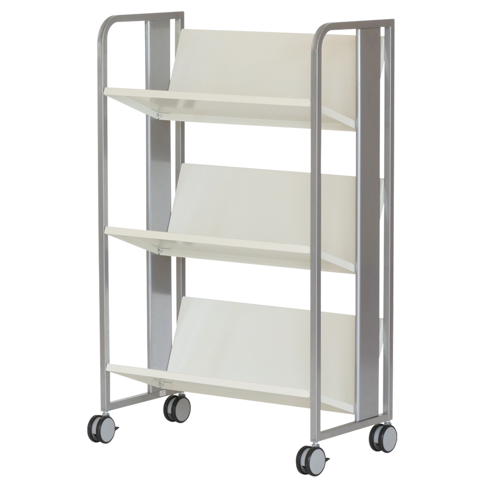 重量物対応3段ファイルワゴン 幅720 奥行428 高さ1134 HY-006MH10-1