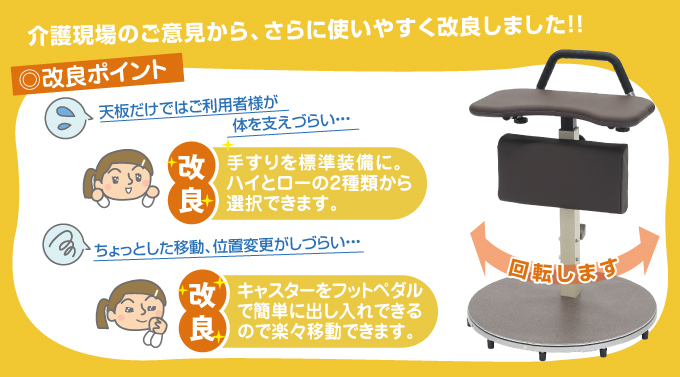 たちあっぷ ひざたっちC 回転式 」新発売｜福祉用具なら【矢崎化工