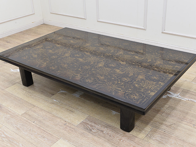 家具買取】輪島塗沈金座卓｜買取価格20,000円 | 広島のリサイクル
