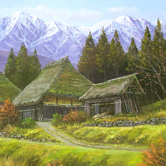 絵画 油絵 山村清流 F50号 （関健造） 送料無料 【海・山】【肉筆