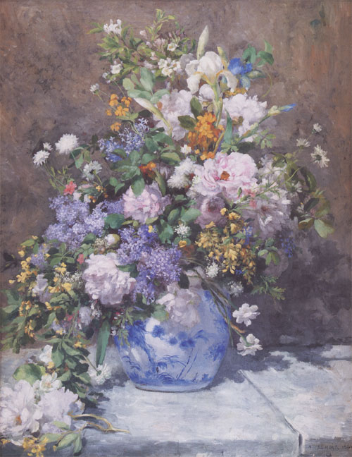 ルノワール 絵画 春の花束 送料無料 【複製】【美術印刷】【世界の名画