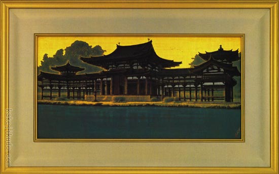 平山郁夫 絵画 朝陽鳳凰堂（宇治平等院） 送料無料 【複製】【美術印刷