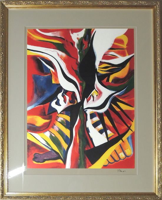 岡本太郎 セリグラフ 哄笑(こうしょう) 送料無料 【新品】【複製