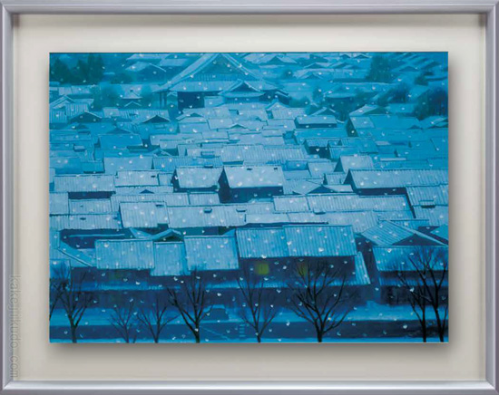 東山魁夷 絵画 年暮る(としくる) 送料無料 【複製】【美術印刷】【巨匠