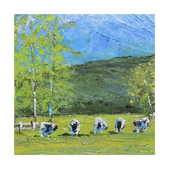 絵画 油絵 岩手山を望む (小川久雄) 送料無料 【海・山】【肉筆