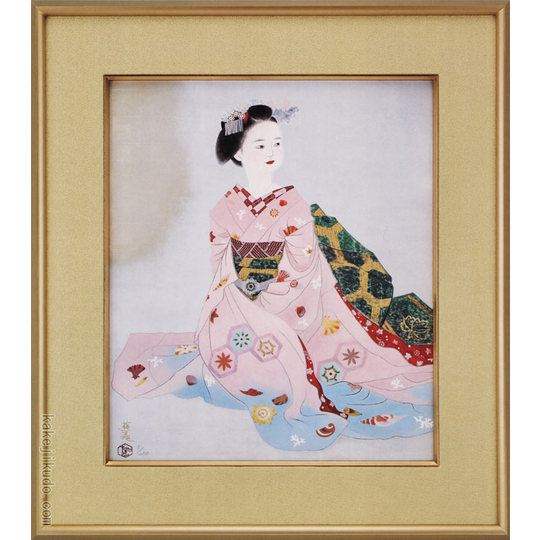 小倉遊亀 絵画 舞妓 送料無料 【複製】【美術印刷】【巨匠】【変型特寸