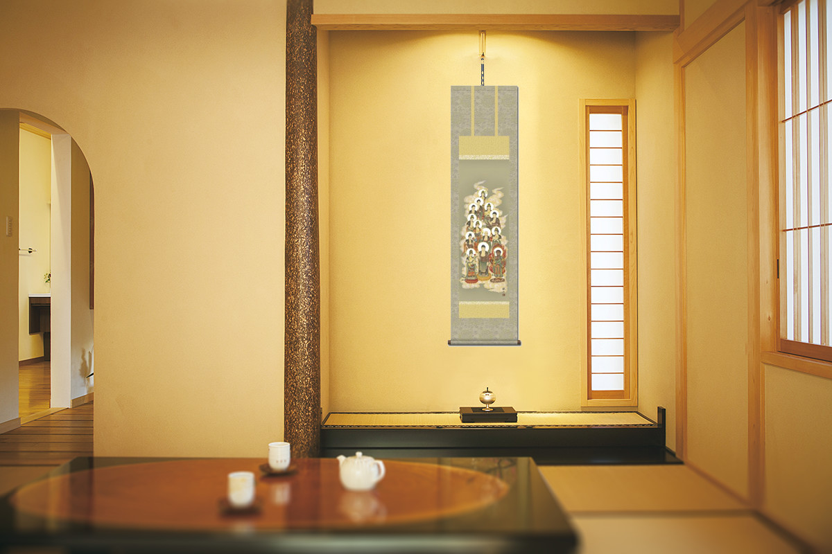 十三仏 田中広遠 （白翠会）尺三！ 十三仏 - 掛け軸（掛軸）販売通販