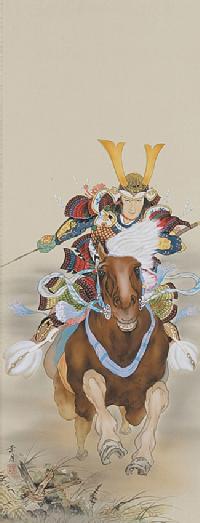 武者 佐藤景月 尺五 肉筆！ 端午の節句 - 掛け軸（掛軸）販売通販なら