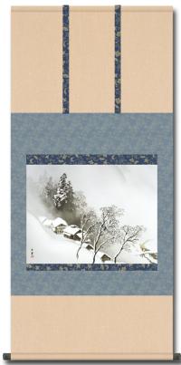 川合玉堂（かわい・ぎょくどう） 吹雪 ふぶき 尺五 日本製 大観 玉堂