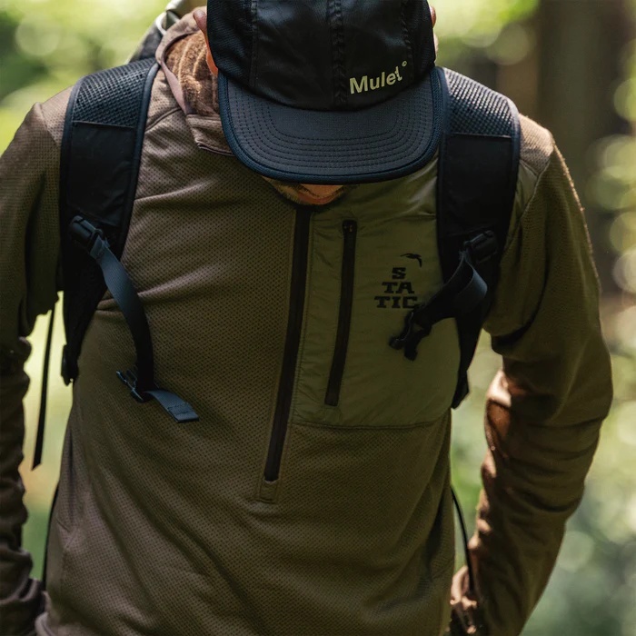 STATIC スタティック ADRIFT HALF ZIP HOODY アドリフト ハーフジップ